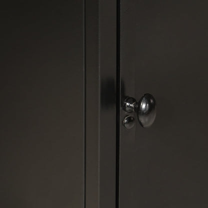 vidaXL Badschrank 40x30x50 cm Eisen und Massivholz Mango