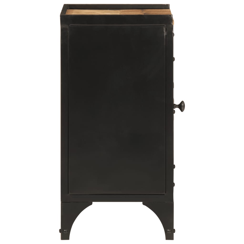 vidaXL Badschrank 40x30x60 cm Eisen und Massivholz Mango