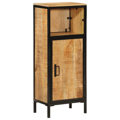 vidaXL Badschrank 40x27x90 cm Massivholz Mango und Eisen