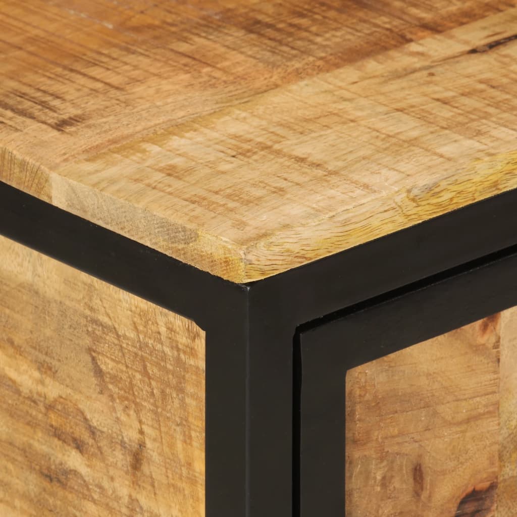 vidaXL Badschrank 40x30x60 cm Massivholz Mango und Eisen