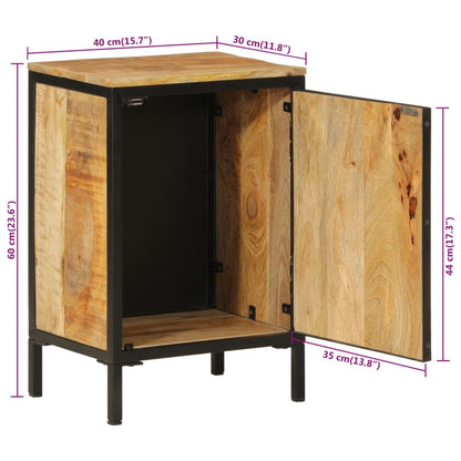 vidaXL Badschrank 40x30x60 cm Massivholz Mango und Eisen