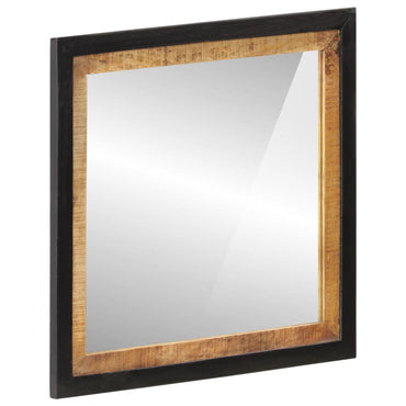 vidaXL Badspiegel 55x1x60 cm Glas und Massivholz Mango