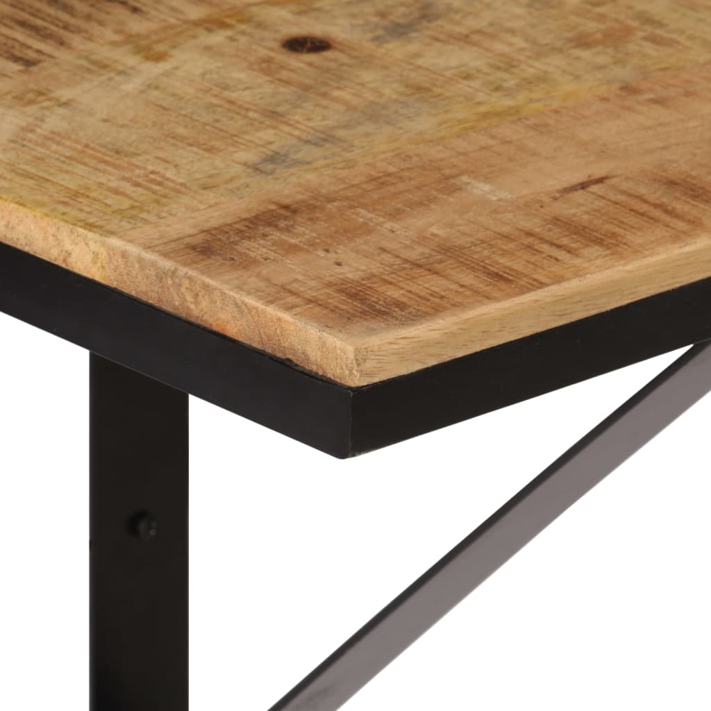 vidaXL Wandregal 40x30x32 cm Massivholz Mango und Eisen