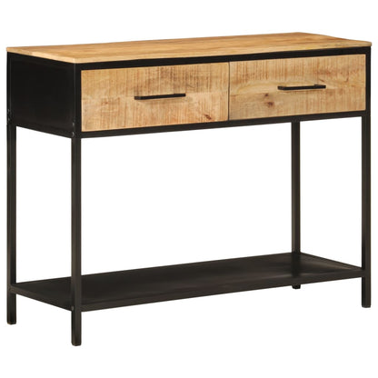 vidaXL Console 100x35x76 cm Bois de manguier massif et fer