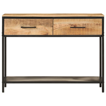 vidaXL Console 100x35x76 cm Bois de manguier massif et fer