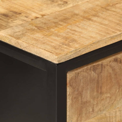 vidaXL Console 100x35x76 cm Bois de manguier massif et fer
