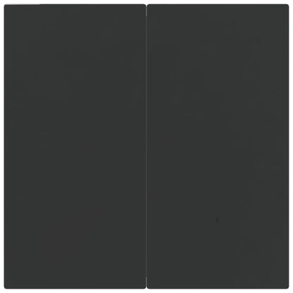 vidaXL Mobilier de salle à manger de jardin 5 pcs gris et noir résine tressée et acier