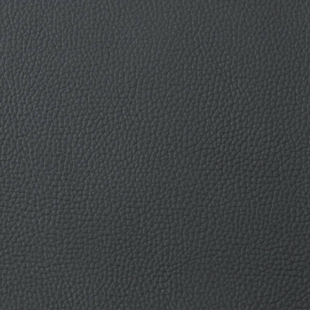 vidaXL Clubsessel Schwarz Echtleder