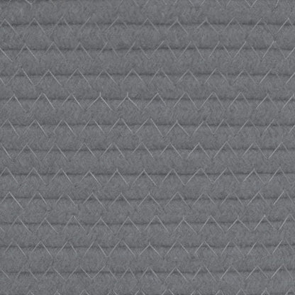 Aufbewahrungskörbe 2 Stk. Grau und Weiß Ø24x18 cm Baumwolle