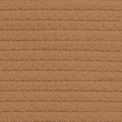 Aufbewahrungskorb Braun und Weiß Ø49x65 cm Baumwolle