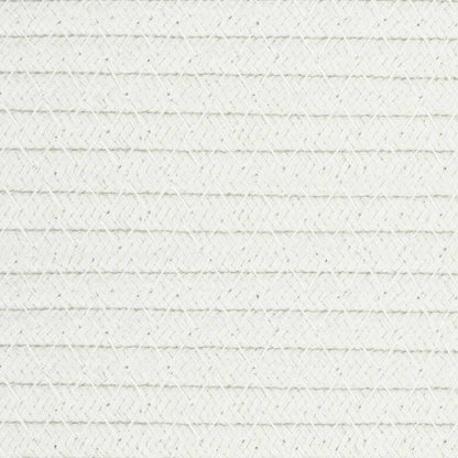 Aufbewahrungskorb Braun und Weiß Ø49x65 cm Baumwolle