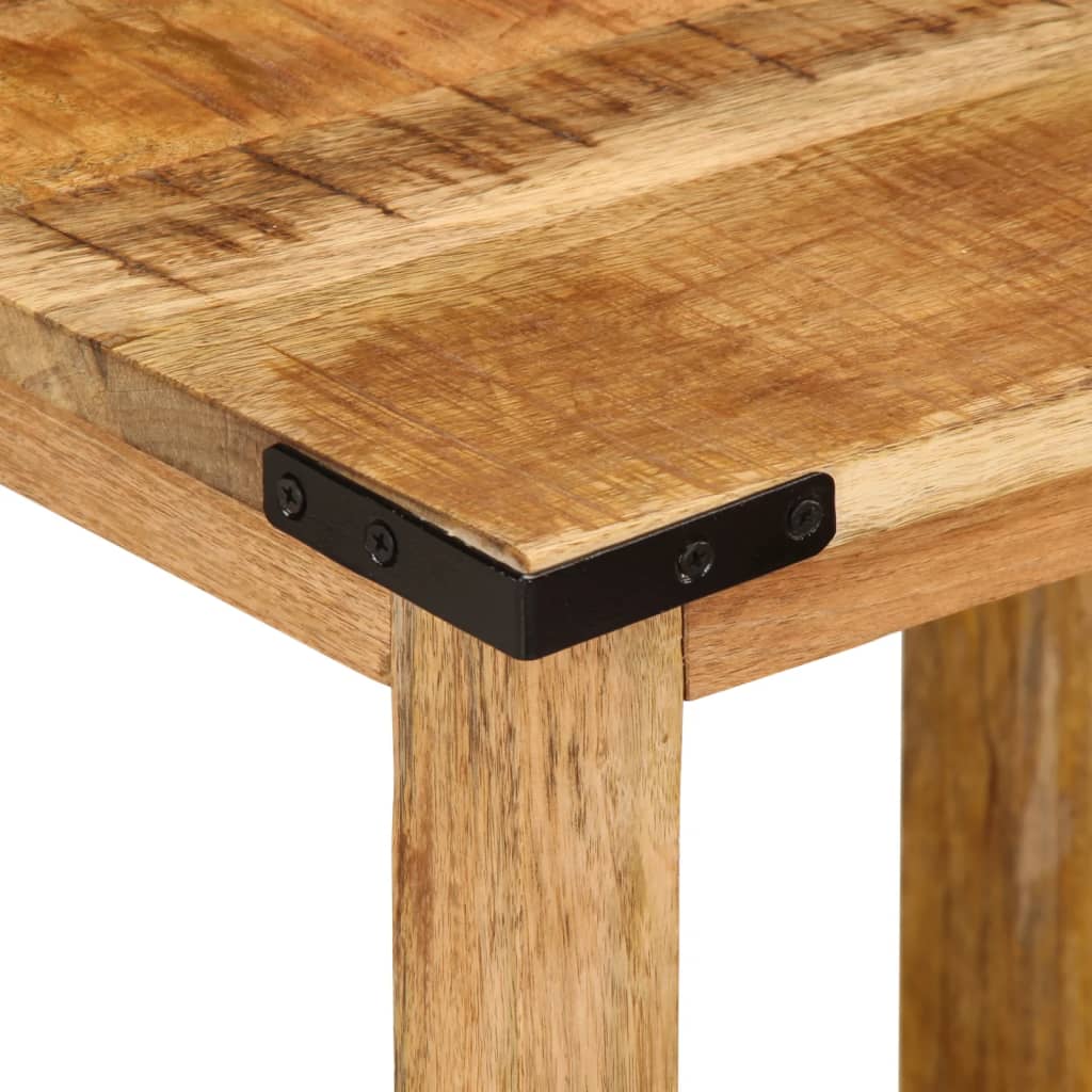 vidaXL Tables gigognes 3 pcs Bois de manguier massif brut