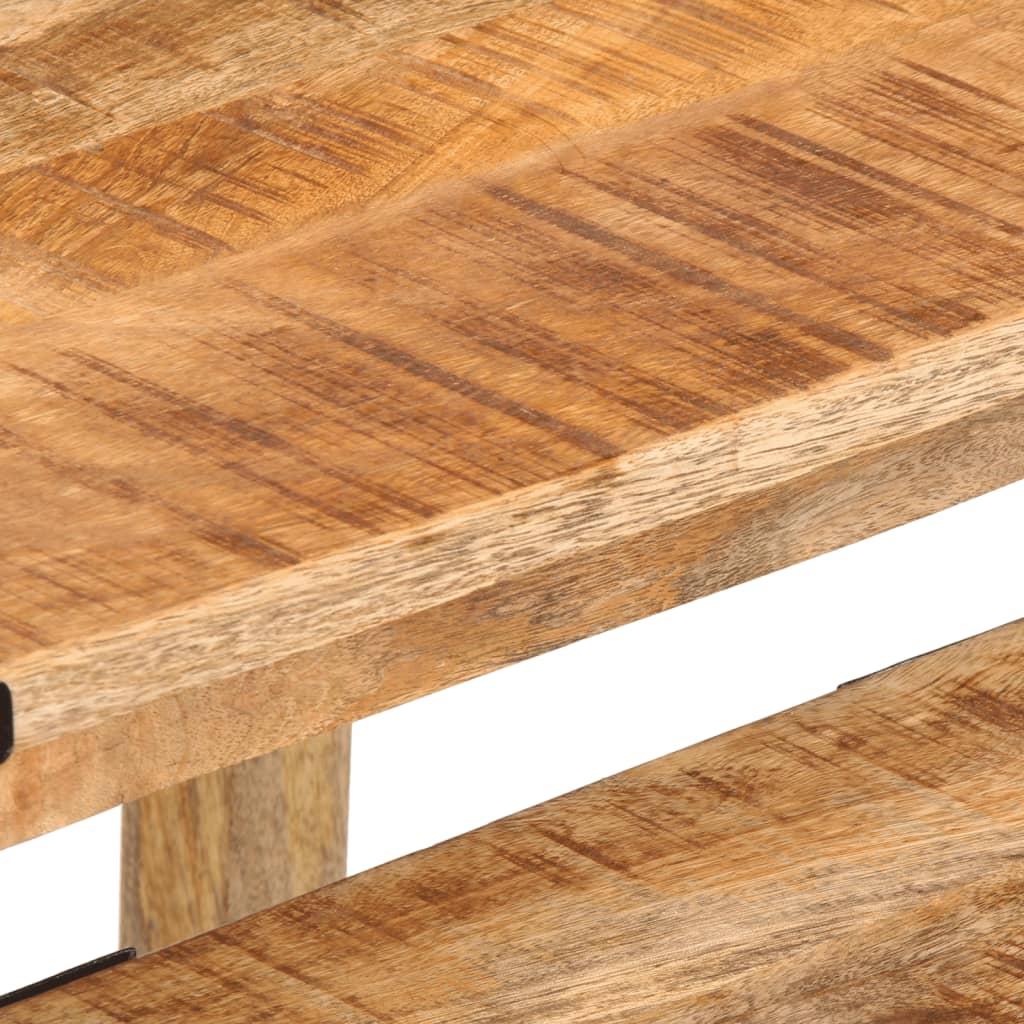 vidaXL Tables gigognes 3 pcs Bois de manguier massif brut