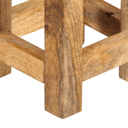 vidaXL Tables gigognes 3 pcs Bois de manguier massif brut