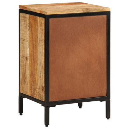 vidaXL Nachttisch mit 3 Schubladen 40x35x63 cm Raues Massivholz Mango