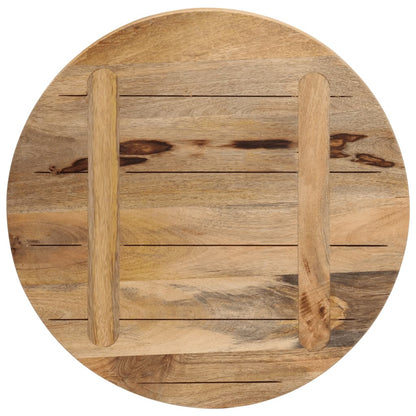 vidaXL Plateau de table Ø 60x1,5 cm Rond Bois de manguier massif brut
