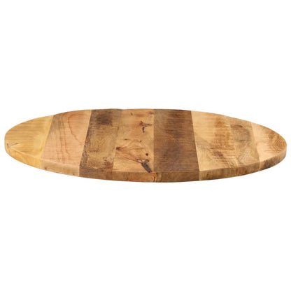 vidaXL Tischplatte Ø 70x1,5 cm Rund Raues Massives Mangoholz