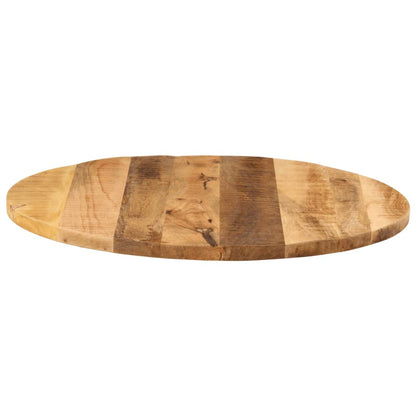 vidaXL Plateau de table Ø 70x3,8 cm Rond Bois de manguier massif brut