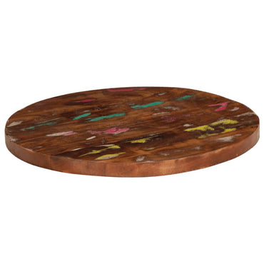 vidaXL Tischplatte Ø 40x3,8 cm Rund Altholz Massiv