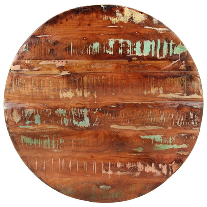 vidaXL Plateau de table Ø 70x3,8 cm rond en bois de récupération massif