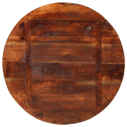 vidaXL Plateau de table Ø 70x3,8 cm rond en bois de récupération massif