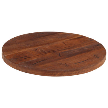 vidaXL Tischplatte Ø 60x3,8 cm Rund Altholz Massiv