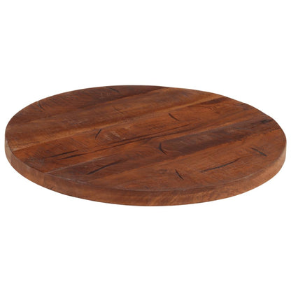 vidaXL Tischplatte Ø 60x3,8 cm Rund Altholz Massiv