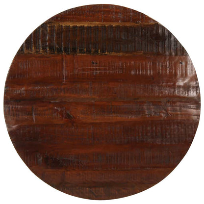 vidaXL Plateau de table Ø 70x3,8 cm rond en bois de récupération massif