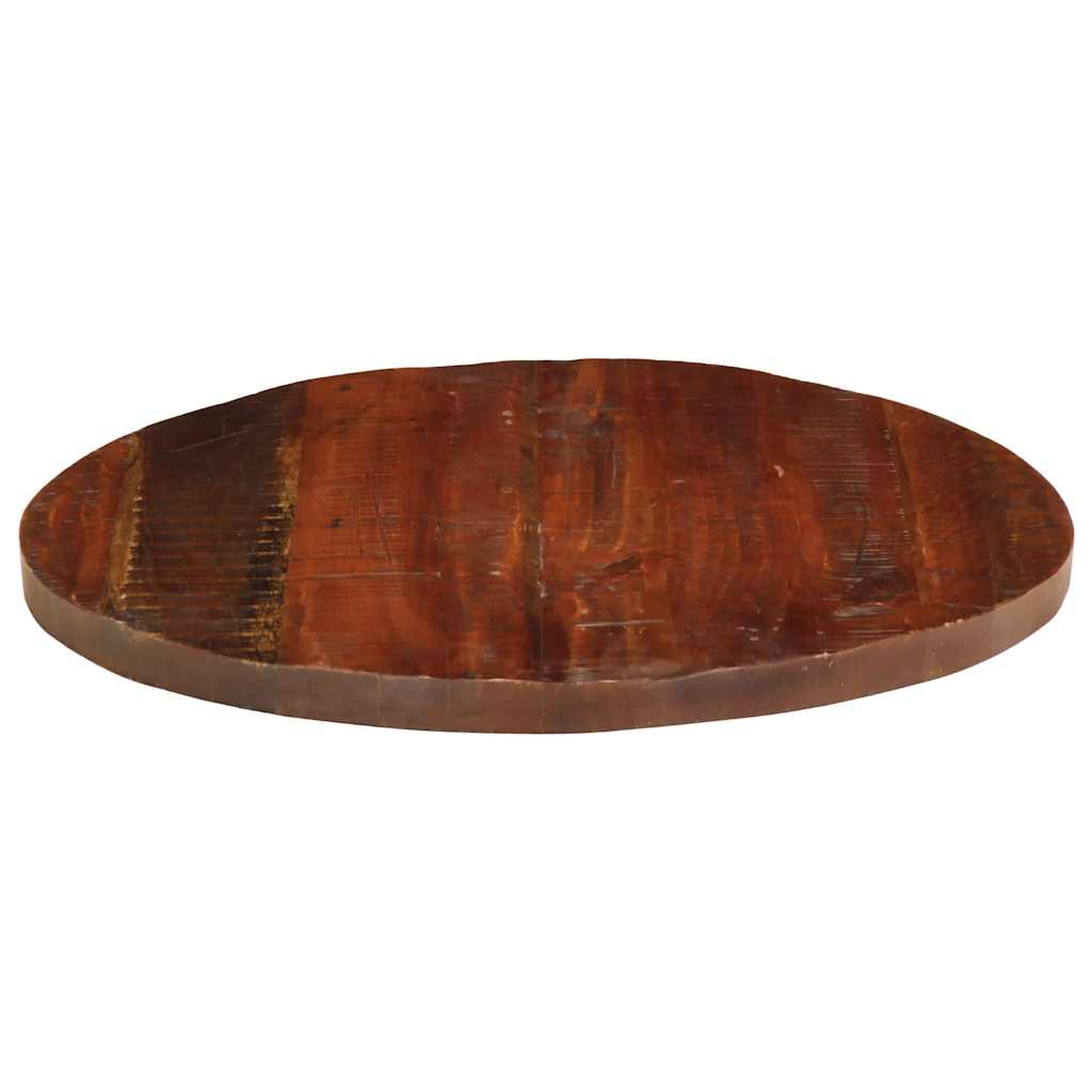 vidaXL Plateau de table Ø 70x3,8 cm rond en bois de récupération massif