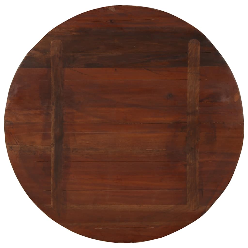 vidaXL Plateau de table Ø 70x3,8 cm rond en bois de récupération massif