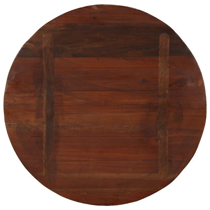 vidaXL Plateau de table Ø 70x3,8 cm rond en bois de récupération massif