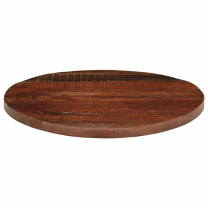 vidaXL Tischplatte Ø 80x3,8 cm Rund Altholz Massiv