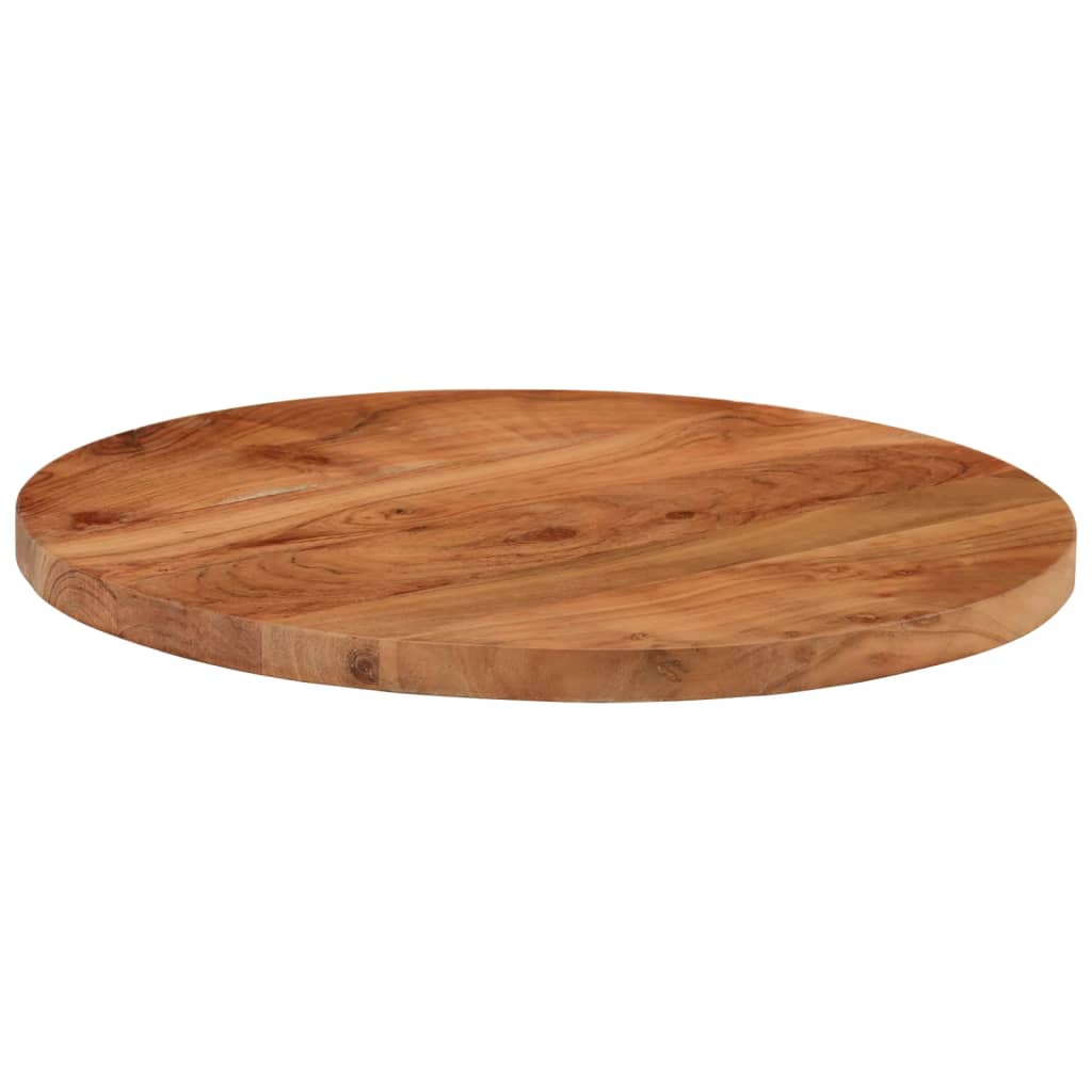 vidaXL Tischplatte Ø50x2,5 cm Rund Massivholz Akazie