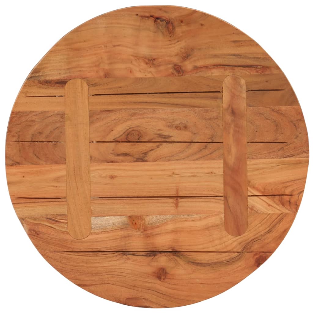 vidaXL Tischplatte Ø50x2,5 cm Rund Massivholz Akazie