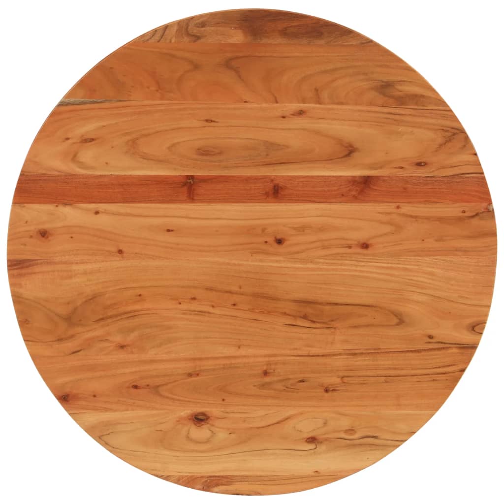 vidaXL Tischplatte Ø70x2,5 cm Rund Massivholz Akazie