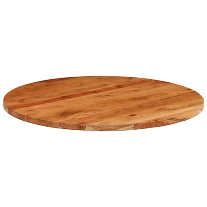 vidaXL Tischplatte Ø70x3,8 cm Rund Massivholz Akazie
