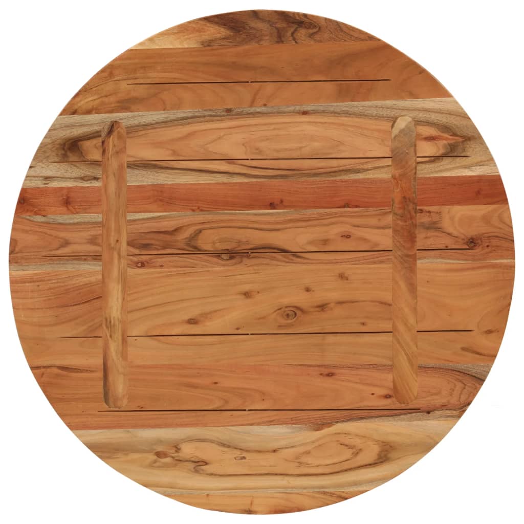 vidaXL Tischplatte Ø80x2,5 cm Rund Massivholz Akazie