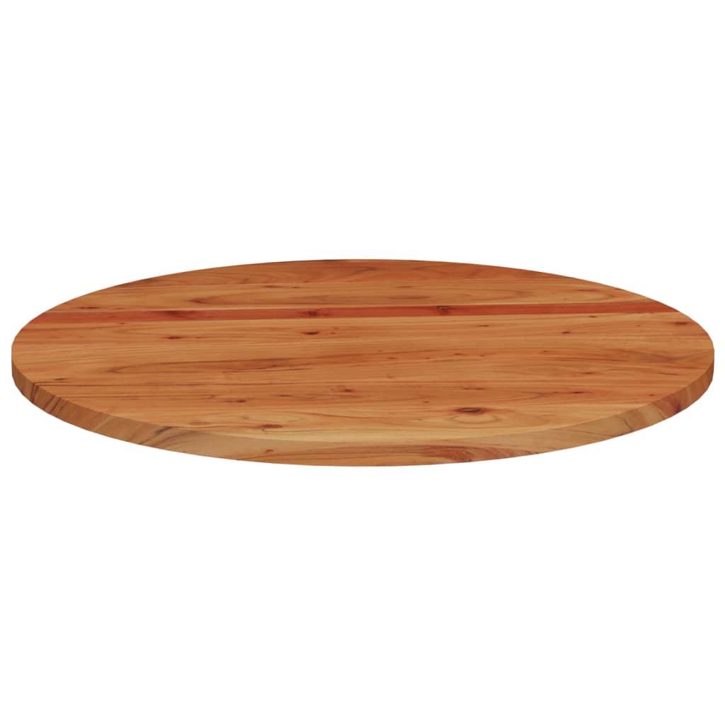 vidaXL Tischplatte Ø90x3,8 cm Rund Massivholz Akazie