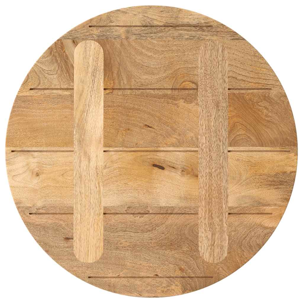 vidaXL Tischplatte Ø 40x2,5 cm Rund Massivholz Mango