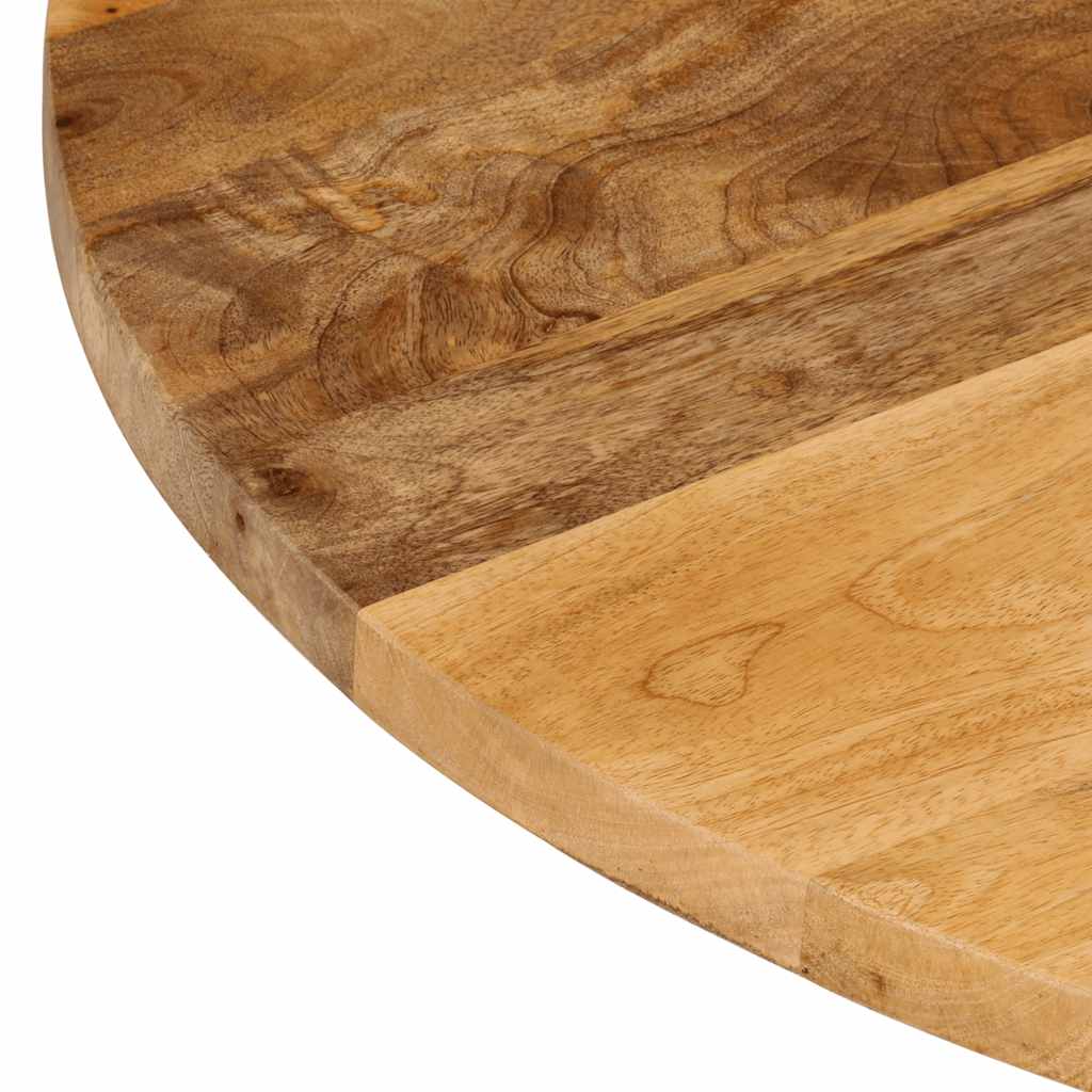 vidaXL Tischplatte Ø 40x2,5 cm Rund Massivholz Mango