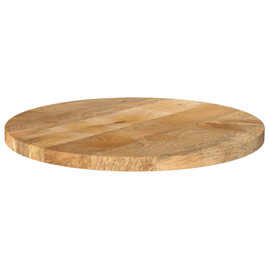 vidaXL Tischplatte Ø 50x3,8 cm Rund Massivholz Mango