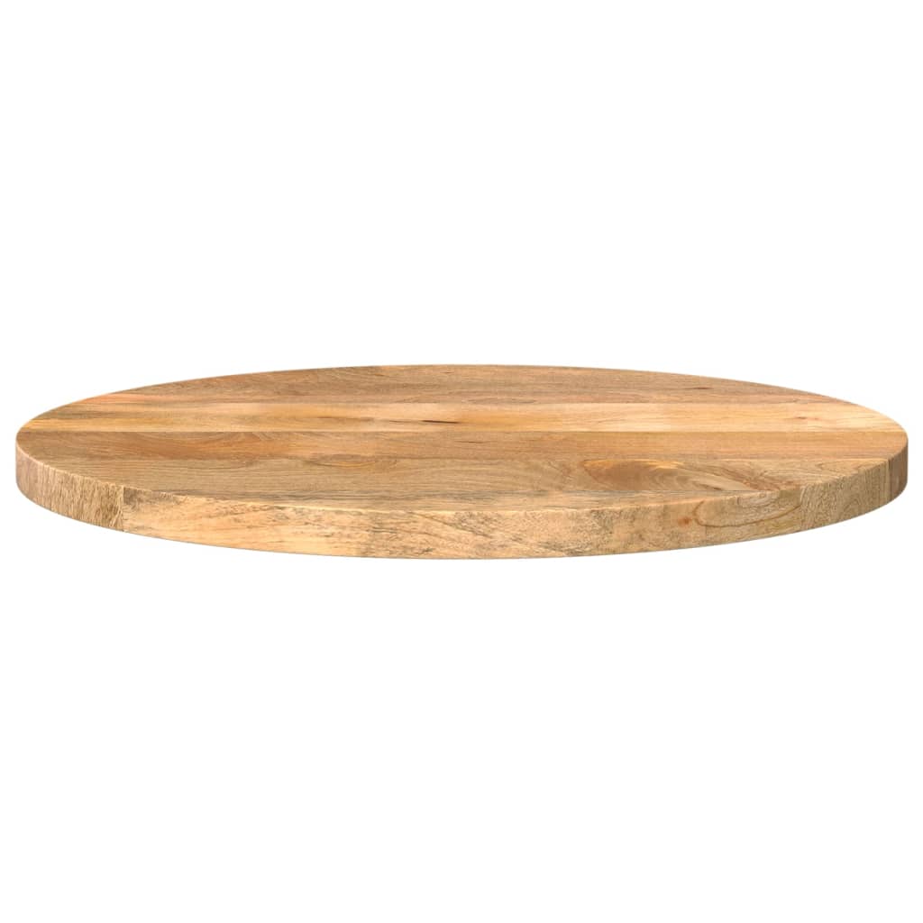 vidaXL Tischplatte Ø 60x2,5 cm Rund Massivholz Mango
