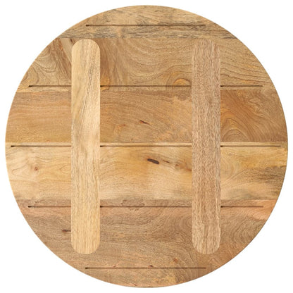 vidaXL Tischplatte Ø 60x2,5 cm Rund Massivholz Mango