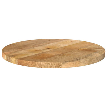 vidaXL Plateau de table Ø 60x3,8 cm rond bois de manguier massif