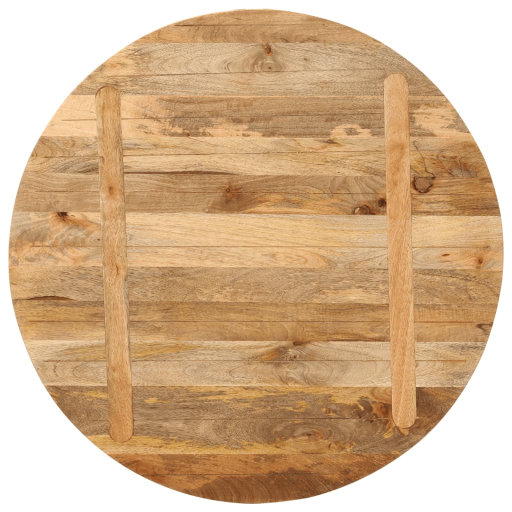 vidaXL Tischplatte Ø 80x2,5 cm Rund Massivholz Mango