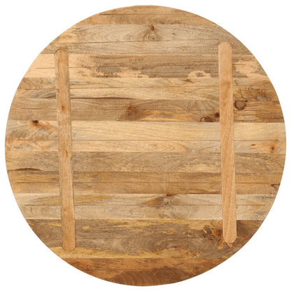 vidaXL Tischplatte Ø 80x2,5 cm Rund Massivholz Mango