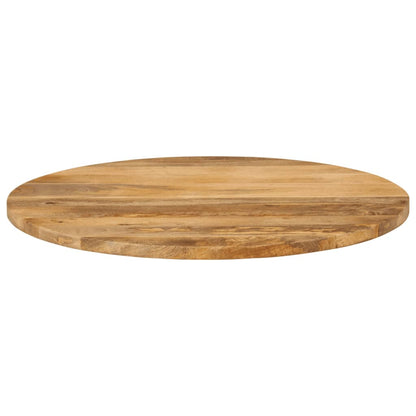 vidaXL Tischplatte Ø 80x3,8 cm Rund Massivholz Mango