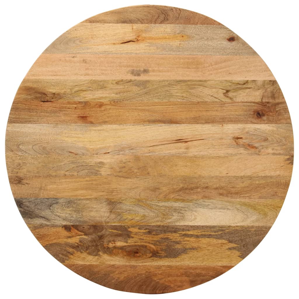 vidaXL Plateau de table Ø 90x2,5 cm Rond Bois de manguier massif