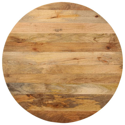 vidaXL Plateau de table Ø 90x2,5 cm Rond Bois de manguier massif
