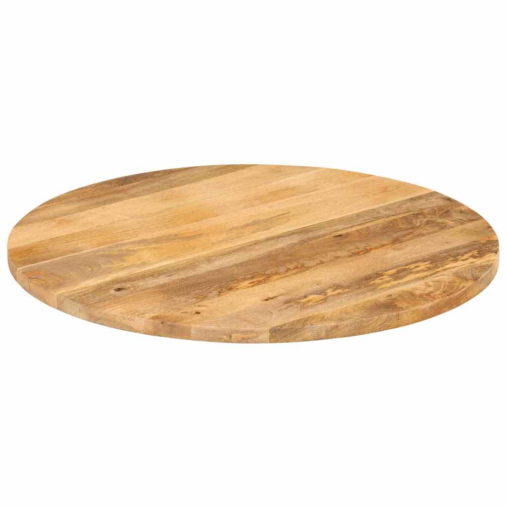 vidaXL Tischplatte Ø 90x3,8 cm Rund Massivholz Mango